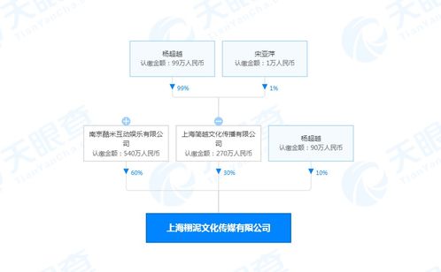 楊超越跨界投資AI領域，新公司布局傳媒與人工智能軟件開發